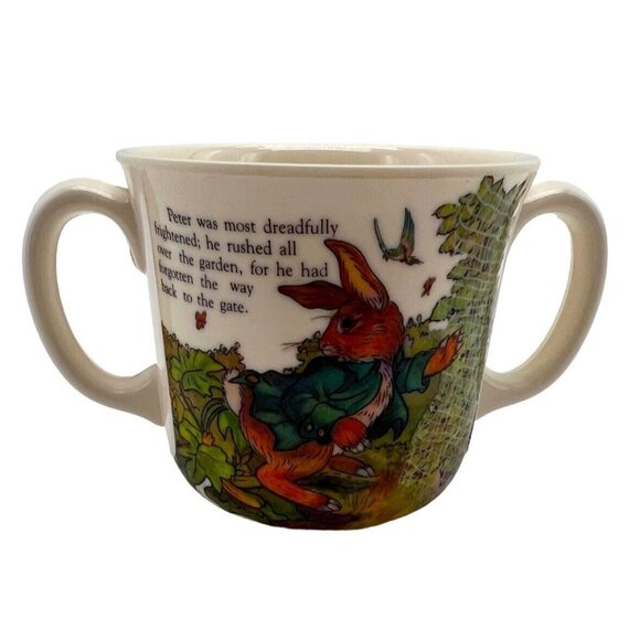 Beatrix Potter Peter Rabbit Dual Handle Childrens Cup - Picture 1 of 10